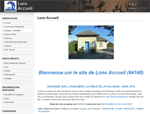 Tablet Screenshot of lons-accueil.fr